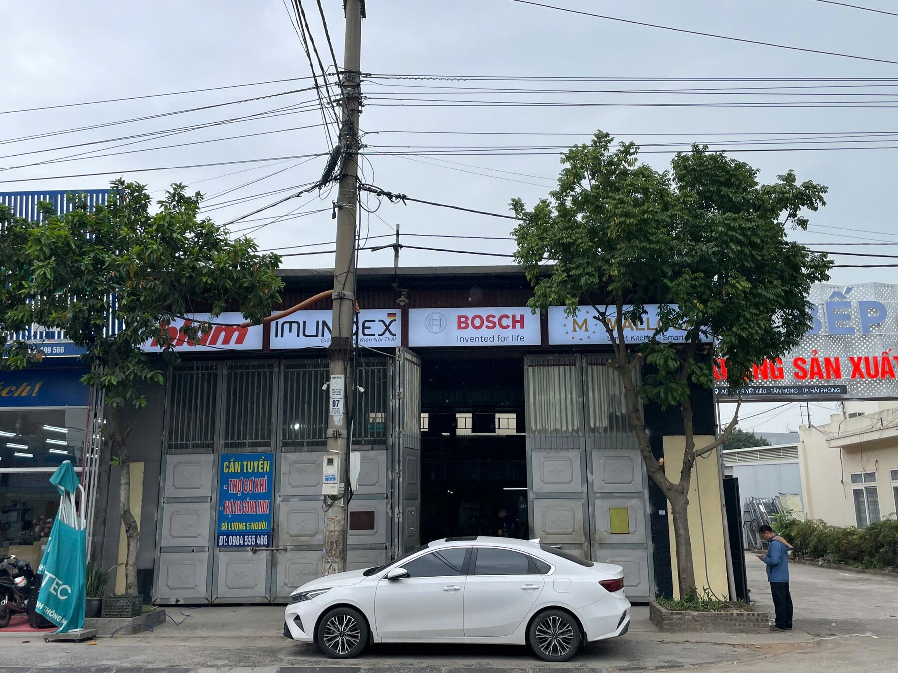 Hiện trạng xưởng sản xuất Bếp Cộng trước khi hoàn thiện nhận diện