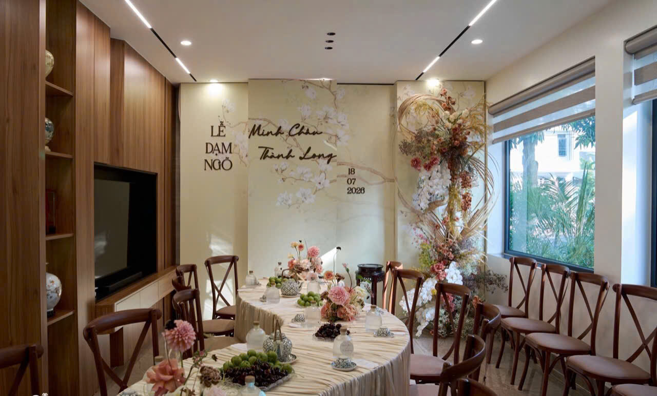 Trang trí lễ dạm ngõ tại nhà