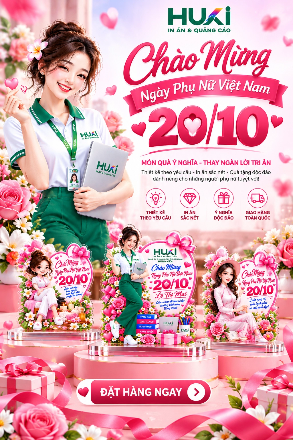 Poster quà tặng 20/10 Hưng Kiên